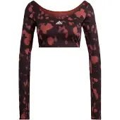 Adidas T-shirt crop 3 bandes manches longues femme Hyperglam