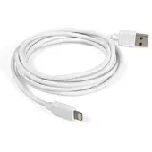USB - Câble Lightning - USB mâle pour Lightning mâle - 2 m - blanc neige