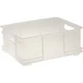 Keeeper Boite de rangement stockage Euro-Box L BRUNO 43x35x17,5cm 20,5L transparent