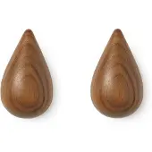 Normann Copenhagen - Dropit Patère 2 pcs. Small Walnut