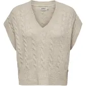 ONLY Pull-over 'ONLMelody' beige chiné