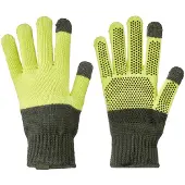 Giro Gants de Cyclisme Giro Merino Knit Wool Grey Lime-S / M