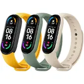 Xiaomi Sangles Mi Smart Band 6 (TPU), Sangles de montre, Jaune, Vert, Beige