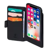Sign Étui portefeuille 2-en-1 pour iPhone 13 Pro - Noir (Apple iPhone 13 Pro), Coque pour téléphone portable, Noir
