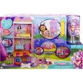 Enchantimals City Tails Palmer Pomeranian Apartment Doll Multicolore Enfants