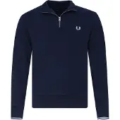 Fred perry Pull Demi-Zip Navy Bleu Bleu foncé taille S