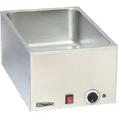Casselin Bain-marie en acier inoxydable avec 1, 2 ou 3 cuves et thermostat de sécurité, modèle : 1 cuve