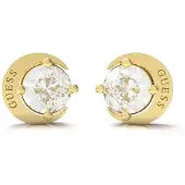 GUESS Boucles d'oreilles en or plaqué Moon Phases JUBE01194JWYG, (Acier inoxydable)