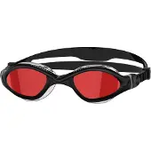 Zoggs Tiger Lsr+ Mirror Swimming Goggles Noir Small