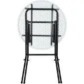 Casaria Mange-debout 110x72cm blanc pliant
