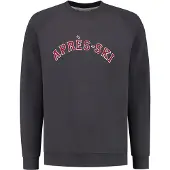Shiwi Sweat-shirt 'Apres Ski' gris foncé / rouge / blanc