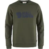 Fjällräven - Sweat en coton biologique - Fjällräven Logo Sweater M Deep Forest en Coton - Taille L - Vert