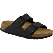Birkenstock Unisexe, Sandales, Arizona SL Birko-Flor normal, Noir, (37)