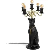 Bold Monkey Proudly Crowned Panther floor lamp black (E14)