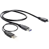 DeLOCK Câble Micro USB - Micro USB B mâle vers USB A mâle