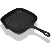 vidaXL Poêle grille en fonte 24x23 cm
