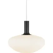 Nordlux Alton Lampe à suspendre Ø 35 cm Blanc opalin / Noir