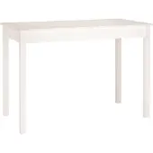 vidaXL Table de salle à manger blanche 110x55x75 cm pin massif