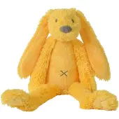 Happy horse Doudou lapin Richie jaune petit - Lapin en peluche 28cm