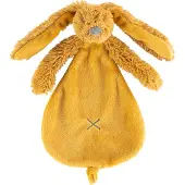 Happy horse Lapin en tissu de câlin - Jaune ocre - 25 cm