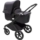 Bugaboo Poussette combinée Fox 3 Mineral complète Noir - Noir délavé