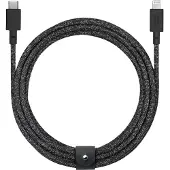 Native Union Belt Cable XL, 3 mètres, connecteur Lightning, connecteur USB-C, mâle-mâle, noir