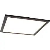 QAZQA Plafonnier noir 40 cm avec LED et télécommande - Live