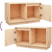 vidaXL Armoire TV 74x35x44 cm Pin massif