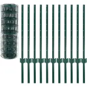 vidaXL Clôture métallique acier 20 x 0,8 m vert
