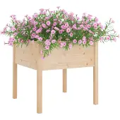 vidaXL Jardinières d'extérieur 2 pcs 70x70x70 cm bois de pin massif