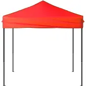 vidaXL Tente de réception pliante rouge 2x2 m