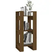 vidaXL Bibliothèque/Cloison Marron miel 41x35x91 cm Bois massif