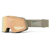 100% Snowcraft Hiper Ski Goggles Beige Mirror Copper Lens/CAT4