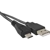Qoltec USB 2.0 A-Steckerkabel | Micro USB B-Steckerkabel | 0.25 m