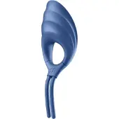 Satisfyer Swordsman - anneau pénien vibrant rechargeable - bleu