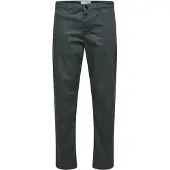 Selected Pantalon chino 'New Miles' gris basalte