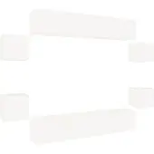 vidaXL Ensemble de 8 meubles TV blanc en bois composite