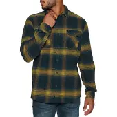 Rip Curl Count Flannel Long Sleeve Shirt Bleu M Homme