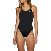 Nike Hydrastrong Solids Spiderback Swimsuit Noir US 30 Femme