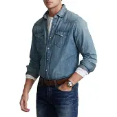Ralph Lauren Chemise bleu denim