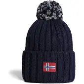 Napapijri Bonnet 'Semiury' marine / bleu foncé / rouge foncé / blanc