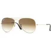 Ray-Ban - Lunettes de soleil lifestylepolarisantes - Aviator Gradient Arista Gold Light Brown - Or