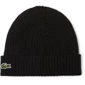 Lacoste Bonnet Laine Knitted Noir