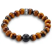 Thomas Sabo Bracelet 'Armband Tigerauge Braun' marron
