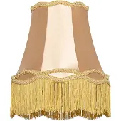 QAZQA Abat-jour en tissu doré 30 cm - Granny
