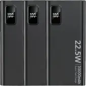 Sign Batterie externe ultra-puissante 20 000 mAh, 22,5 W - Noir