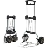 SECO Diable pliable VA alu chroméH.1120mm pelle-L420xB495mm capacité 100kg