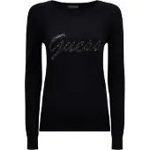 GUESS Pull LILIANE RN LS femmes - Noir - EU XS