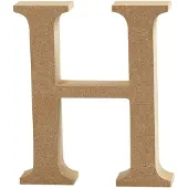 Creativ Company Letter H MDF 8cm, 1st.