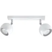 Sollux Plafonnier OCULARE 2 blanc 2xGU10 10W acier 16x10x30cm